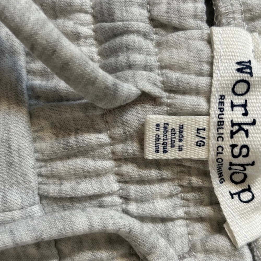 Workshop Republic Clothing Gray Joggers L Soft Stretch Sweatpants - Picture 4 of 5